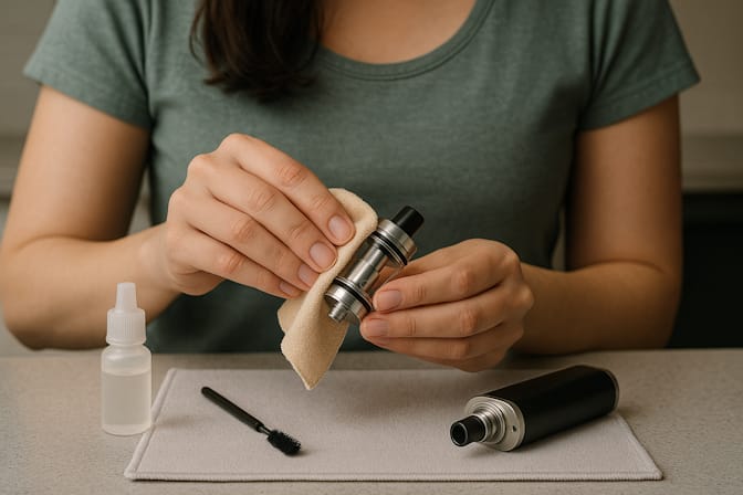 how to clean a disposable vape pen